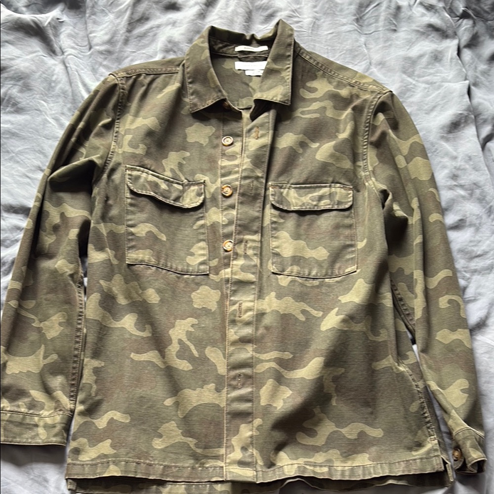 Urban Outfitters Green Military Field Jacket Relaxed Fit